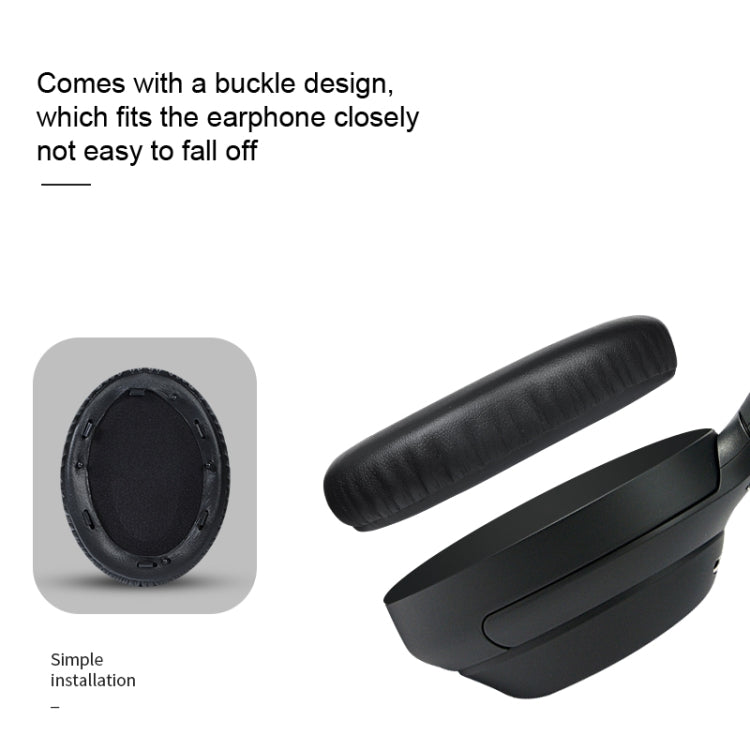 แผ่นรองหูฟังหนัง PU 1 คู่สำหรับ Sony WH-1000XM4, WH-1000XM4(Black+Buckle), WH-1000XM4(Blue+Buckle)