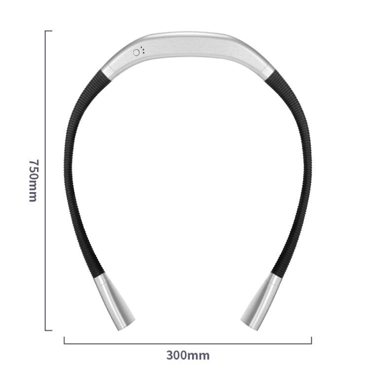 ไฟ LED ห้อยคอ Universal Hose Eye Protection ไฟอ่านหนังสือ, Space Silver, Elegant Black