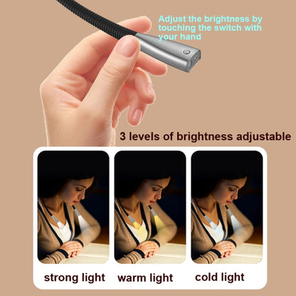 ไฟ LED ห้อยคอ Universal Hose Eye Protection ไฟอ่านหนังสือ, Space Silver, Elegant Black
