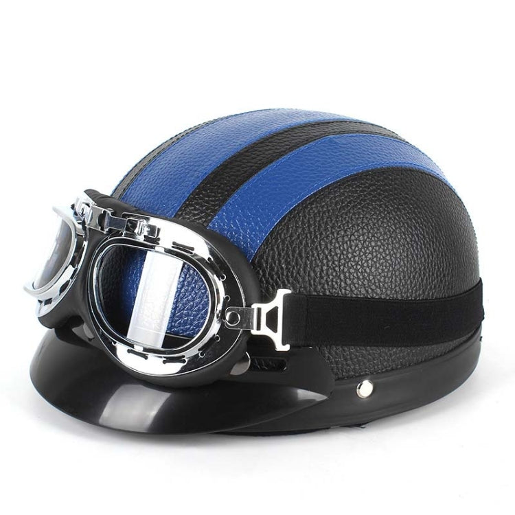 BSDDP A0318 หมวกกันน็อค PU พร้อมแว่นตา, One Size
