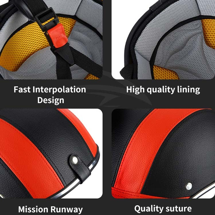 BSDDP A0322 Summer Half Helmet หมวกนิรภัยน้ำหนักเบา, BSDDP A0322 (Black), BSDDP A0322 (Blue), BSDDP A0322 (Red), BSDDP A0322 (Orange)
