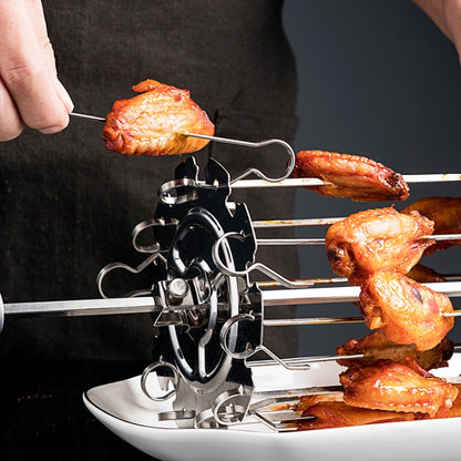 Air Fryer เตาอบไฟฟ้า เตาย่างเนื้อแกะเสียบไม้, Long 25cm, Short 20cm