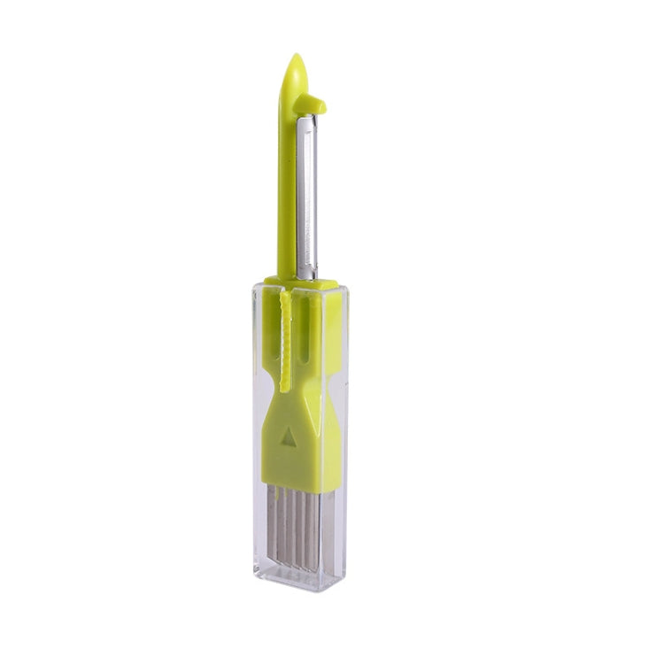5 PCS Home Kitchen เครื่องปอกหัวหอมสีเขียวอเนกประสงค์, สีเขียว, สีเหลือง, สีส้ม