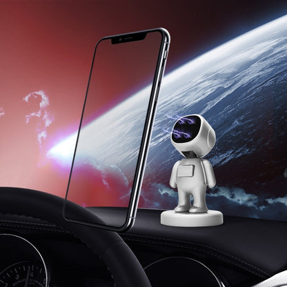 TOPFREE Astronaut Car Bracket Magnetic Adhesive Paste ตัวยึดโทรศัพท์ในรถยนต์, สีขาว, สีดำ