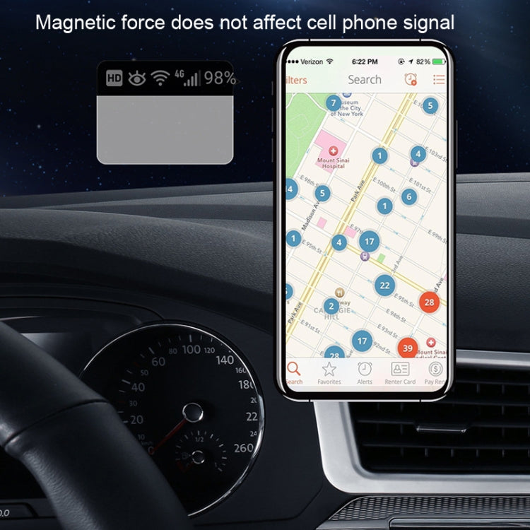 TOPFREE Astronaut Car Bracket Magnetic Adhesive Paste ตัวยึดโทรศัพท์ในรถยนต์, สีขาว, สีดำ
