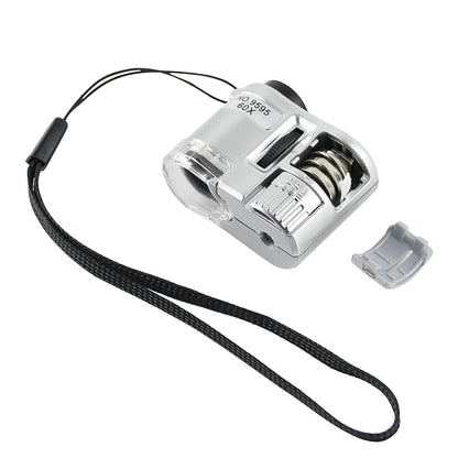 9595 60X LED Light UV Light กล้องจุลทรรศน์ขนาดเล็ก, 9595