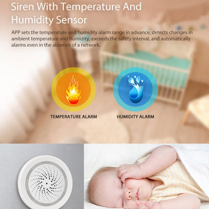 TY-192 Tuya Smart Home WiFi เซ็นเซอร์อุณหภูมิและความชื้น, TY-192