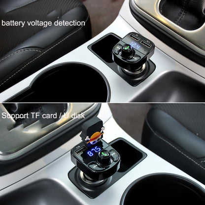 HY82 Car MP3 Bluetooth Receiver เครื่องชาร์จในรถยนต์แบบ Dual USB, HY82 Fast Charge Version
