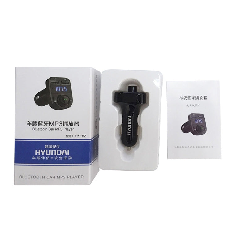 HY82 Car MP3 Bluetooth Receiver เครื่องชาร์จในรถยนต์แบบ Dual USB, HY82 Fast Charge Version