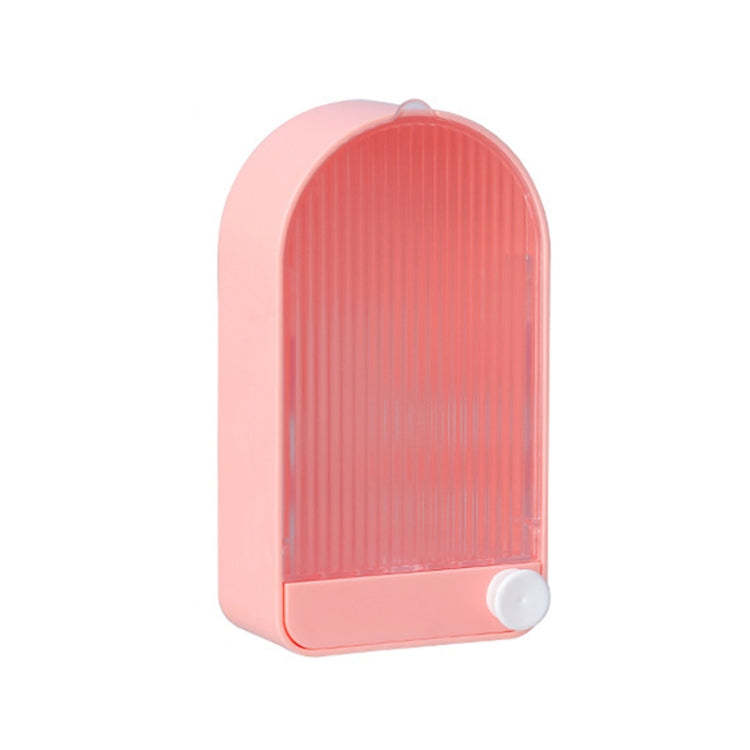2 PCS Home Bathroom Wall Mounted Drain Soap Dish with Lid, White Gray, White Orange, Pink White, Green Gray