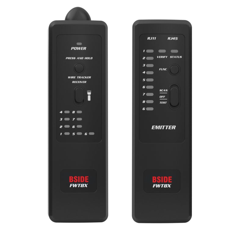 BSIDE FWT8X เครือข่ายสองโหมดสายติดตามสายเคเบิลหมึก RJ45 RJ11 ตัวติดตามอีเธอร์เน็ต LAN ที่แม่นยำ, FWT8X