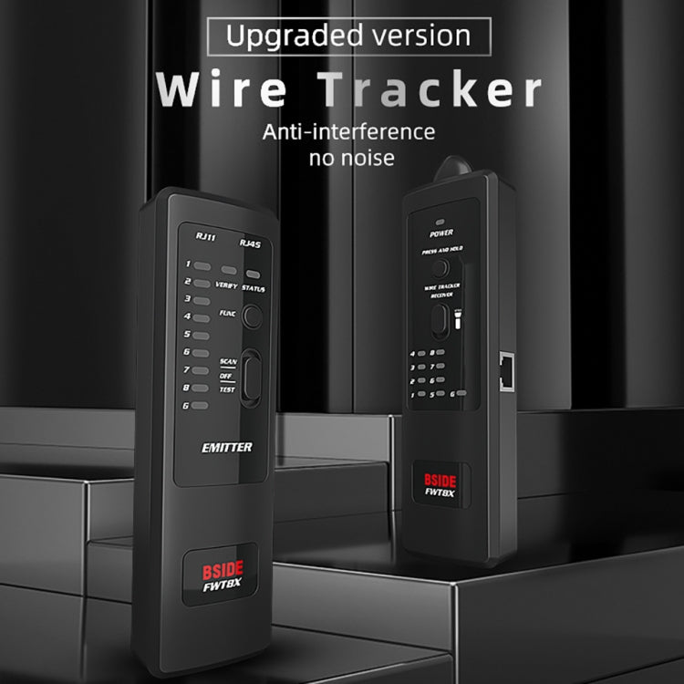 BSIDE FWT8X เครือข่ายสองโหมดสายติดตามสายเคเบิลหมึก RJ45 RJ11 ตัวติดตามอีเธอร์เน็ต LAN ที่แม่นยำ, FWT8X