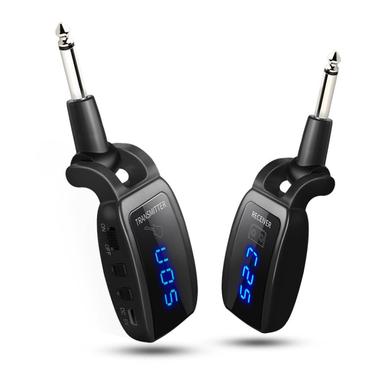 U12DX 6.35 มม. แจ็คเครื่องส่งสัญญาณกีตาร์ไร้สาย ตัวรับ อะแดปเตอร์แบบชาร์จไฟได้, U12DX Red, U12DX Black