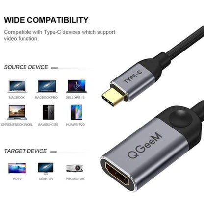 QGeem QG-UA01 USB Type-C เป็นอะแดปเตอร์ HDMI