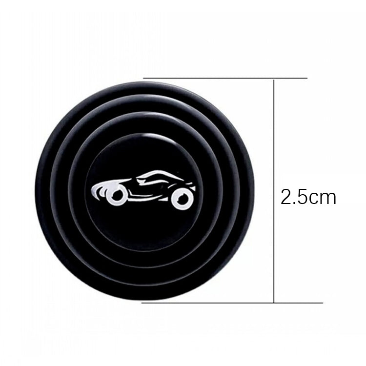 100 PCS Car Door Anti-Collision Shock Pad, Black Unmarked, Black With Sports Car Logo, Luminous Unmarked, Luminous With Sports Car Logo