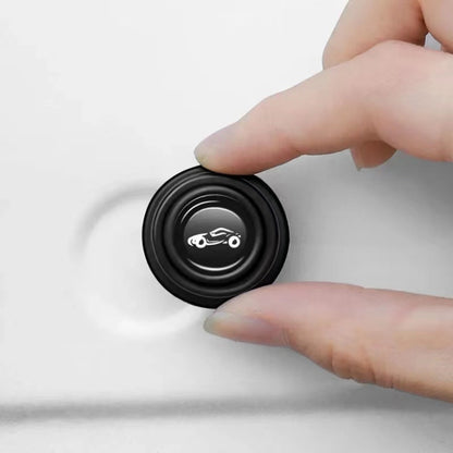 100 PCS Car Door Anti-Collision Shock Pad, Black Unmarked, Black With Sports Car Logo, Luminous Unmarked, Luminous With Sports Car Logo