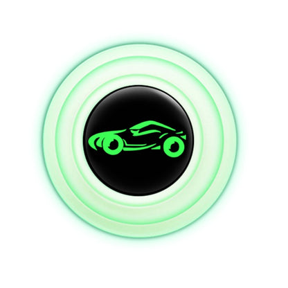 100 PCS Car Door Anti-Collision Shock Pad, Black Unmarked, Black With Sports Car Logo, Luminous Unmarked, Luminous With Sports Car Logo