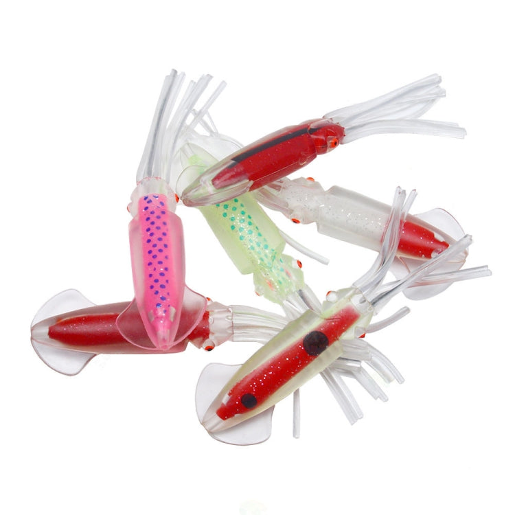 6 ชิ้น / ถุง HENGJIA SO1516 12 ซม. / 15 ซม. เหยื่อปลอมปลาหมึกยักษ์สีสันสดใส, SO1516