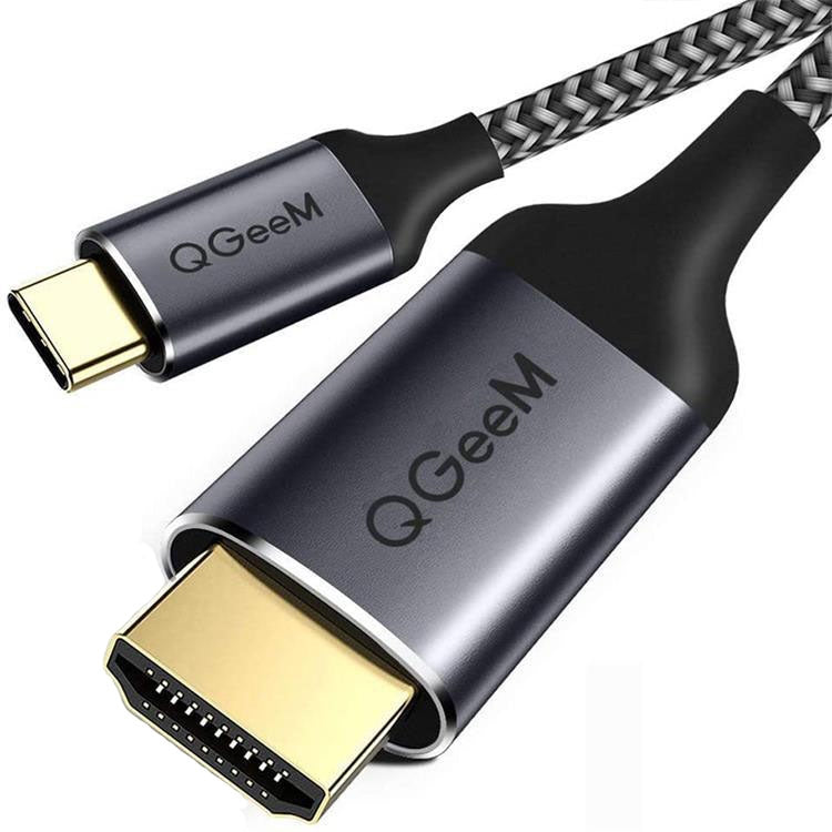QGeeM QG-UA09 สาย Type-C เป็น HDMI, 1.8m, 3m