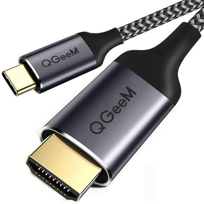 QGeeM QG-UA09 สาย Type-C เป็น HDMI, 1.8m, 3m