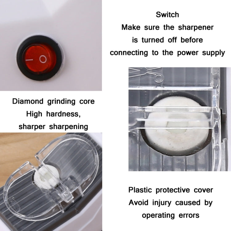JJ-1 เครื่องลับมีดสองด้านไฟฟ้าในครัว, USB Plug, CN Plug