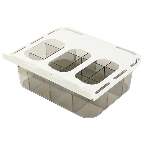 หน้าแรก ตู้เสื้อผ้า แบบลิ้นชัก กล่องเก็บชุดชั้นใน ถุงเท้า, With Partition (Transparent Grey), Without Partition (Transparent Grey), With Partition (Transparent), Without Partition (Transparent )