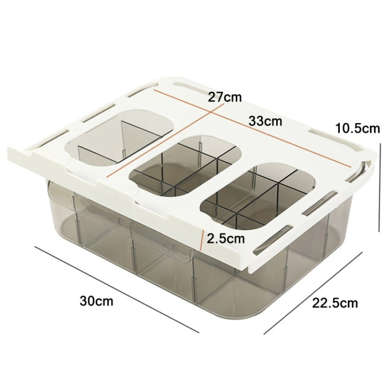 หน้าแรก ตู้เสื้อผ้า แบบลิ้นชัก กล่องเก็บชุดชั้นใน ถุงเท้า, With Partition (Transparent Grey), Without Partition (Transparent Grey), With Partition (Transparent), Without Partition (Transparent )