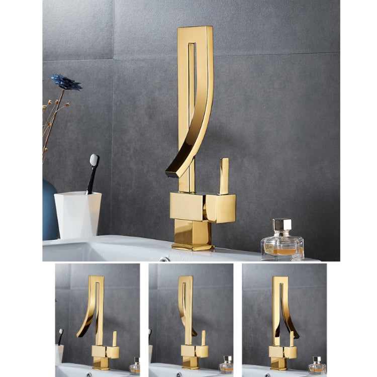 ก๊อกน้ำร้อน-เย็นแบบหมุนได้บนเคาน์เตอร์ทองแดงล้วน, Hot And Cold Water Faucet