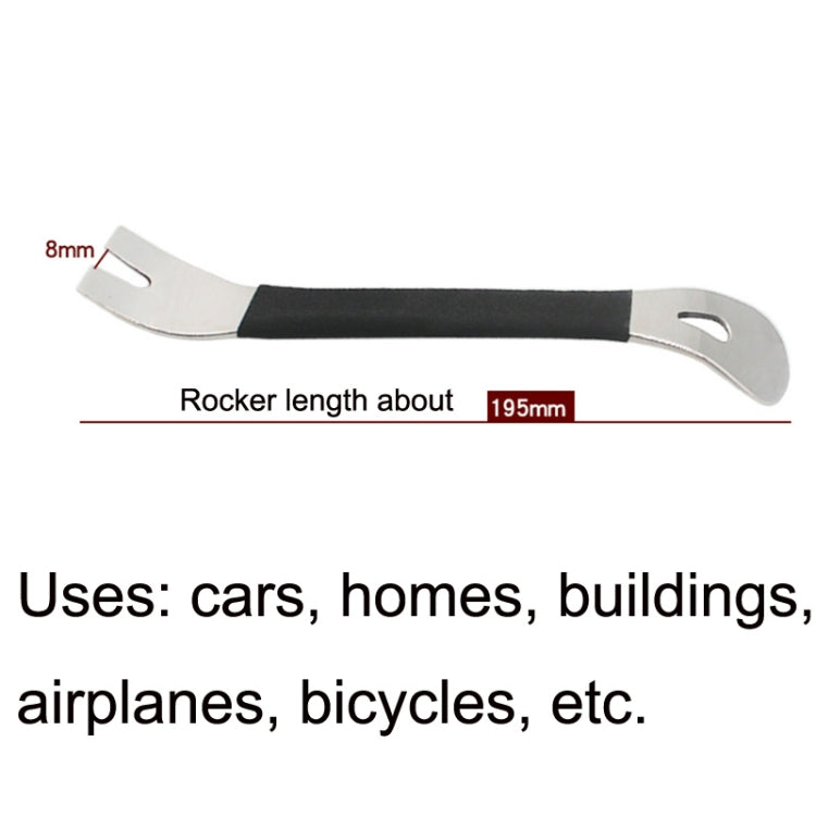 2 PCS Car Stainless Steel Audio Navigation แผงประตู Crowbar, 2 PCS Stainless Steel