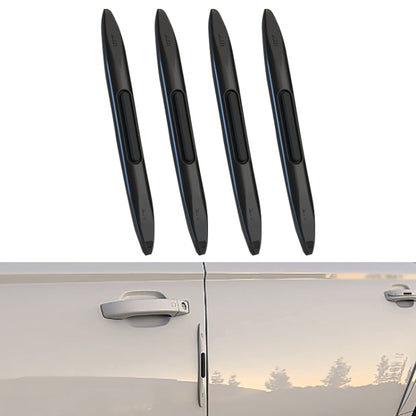 4 PCS Car Door Anti-Static ถุงลมนิรภัยซิลิโคนป้องกันการชนกัน, Black, White, Transparent