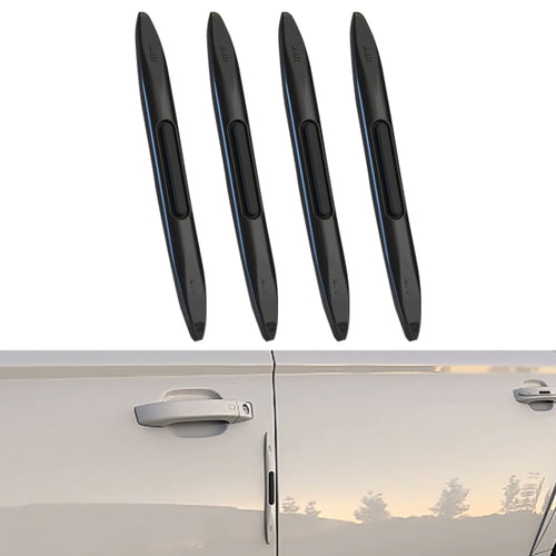 4 PCS Car Door Anti-Static ถุงลมนิรภัยซิลิโคนป้องกันการชนกัน, Black, White, Transparent
