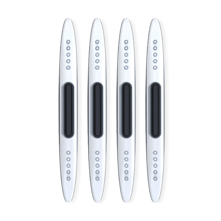 4 PCS Car Door Anti-Static ถุงลมนิรภัยซิลิโคนป้องกันการชนกัน, Black, White, Transparent
