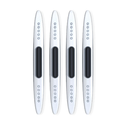 4 PCS Car Door Anti-Static ถุงลมนิรภัยซิลิโคนป้องกันการชนกัน, Black, White, Transparent