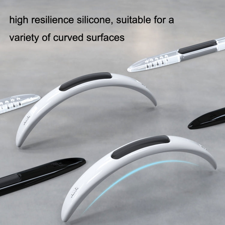 4 PCS Car Door Anti-Static ถุงลมนิรภัยซิลิโคนป้องกันการชนกัน, Black, White, Transparent