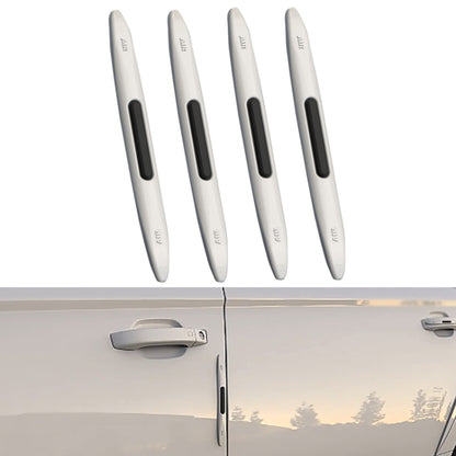 4 PCS Car Door Anti-Static ถุงลมนิรภัยซิลิโคนป้องกันการชนกัน, Black, White, Transparent