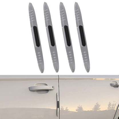 4 PCS Car Door Anti-Static ถุงลมนิรภัยซิลิโคนป้องกันการชนกัน, Black, White, Transparent