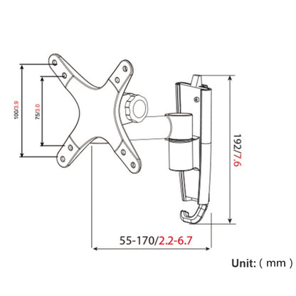 Gibbon Mounts L03 ขายึดจอคอมพิวเตอร์แบบติดผนังอลูมิเนียมอัลลอยด์ Quick Release TV Bracket