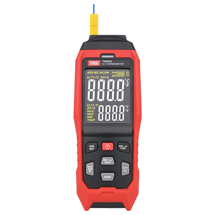 TASI เทอร์โมมิเตอร์แบบสัมผัส K-Type Thermocouple Probe Thermometer, สไตล์:, TA612A Single Channel, TA612B Dual Channels, TA612C 4 Channels