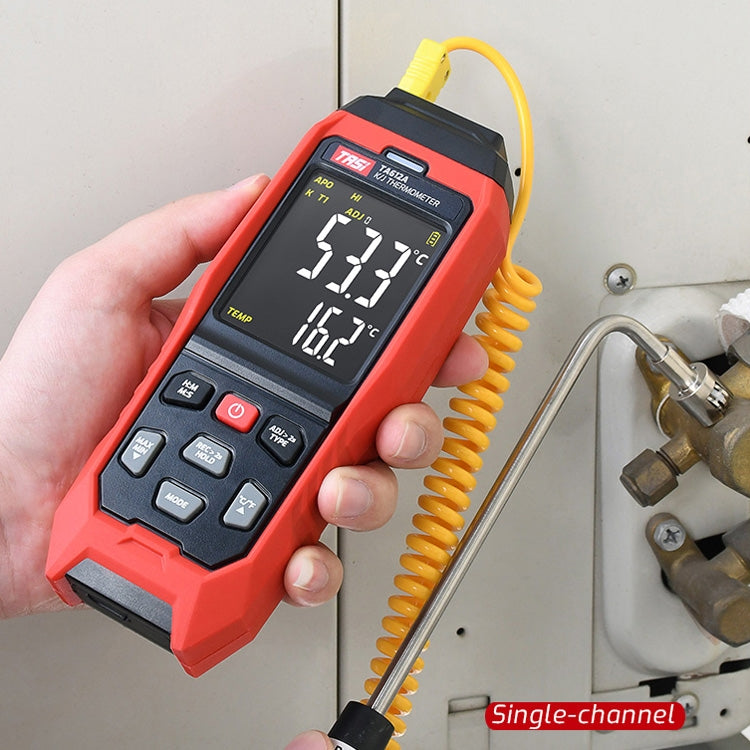 TASI เทอร์โมมิเตอร์แบบสัมผัส K-Type Thermocouple Probe Thermometer, สไตล์:, TA612A Single Channel, TA612B Dual Channels, TA612C 4 Channels