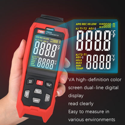 TASI เทอร์โมมิเตอร์แบบสัมผัส K-Type Thermocouple Probe Thermometer, สไตล์:, TA612A Single Channel, TA612B Dual Channels, TA612C 4 Channels