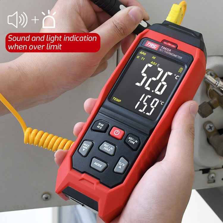 TASI เทอร์โมมิเตอร์แบบสัมผัส K-Type Thermocouple Probe Thermometer, สไตล์:, TA612A Single Channel, TA612B Dual Channels, TA612C 4 Channels