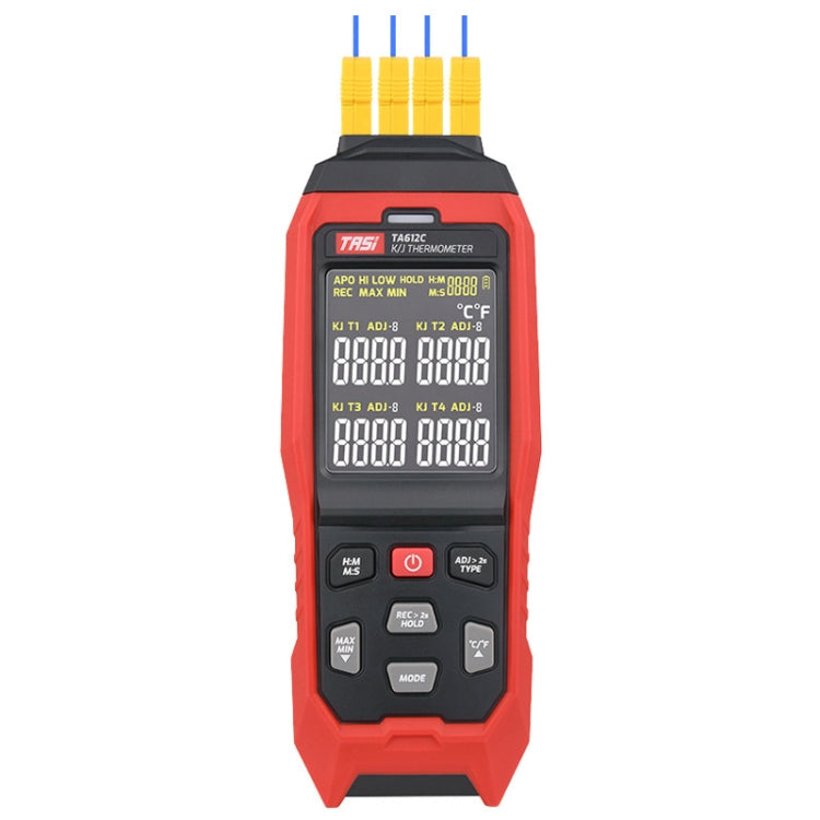 TASI เทอร์โมมิเตอร์แบบสัมผัส K-Type Thermocouple Probe Thermometer, สไตล์:, TA612A Single Channel, TA612B Dual Channels, TA612C 4 Channels