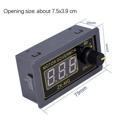 ZK-MG 5-30V พลังงานสูง PWM DC Motor Governor Digital Display Encoder, 150W