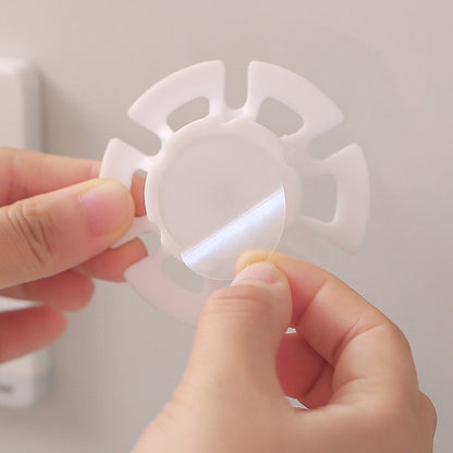 6 PCS สายไฟ Data Cable Winder Traceless Paste Hook Cable Organizer