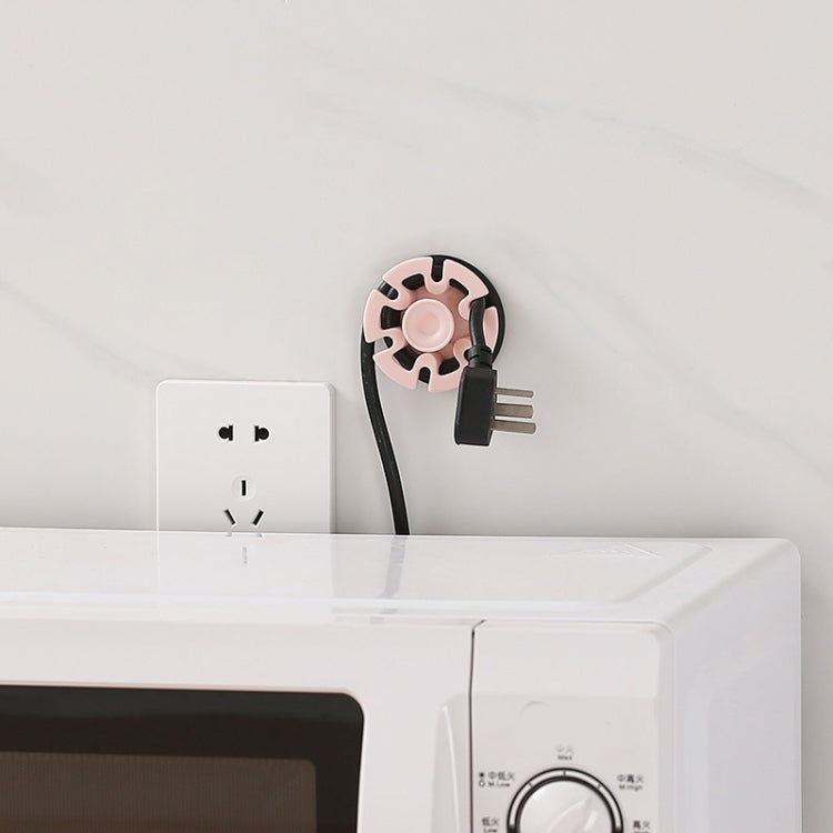 6 PCS สายไฟ Data Cable Winder Traceless Paste Hook Cable Organizer
