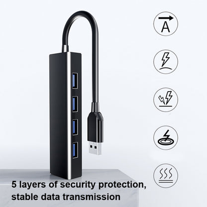 4 X USB 2.0 Ports HUB Converter, ความยาวสายเคเบิล: 15 ซม., รูปแบบ：, Without Light Bar, With Light Bar Black, With Light Bar White