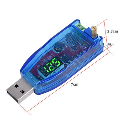 5V ถึง 1-24V DC-DC USB โมดูลควบคุมการจ่ายไฟแบบปรับได้, การจัดส่งแบบสุ่มสี, 5V To 1-24V