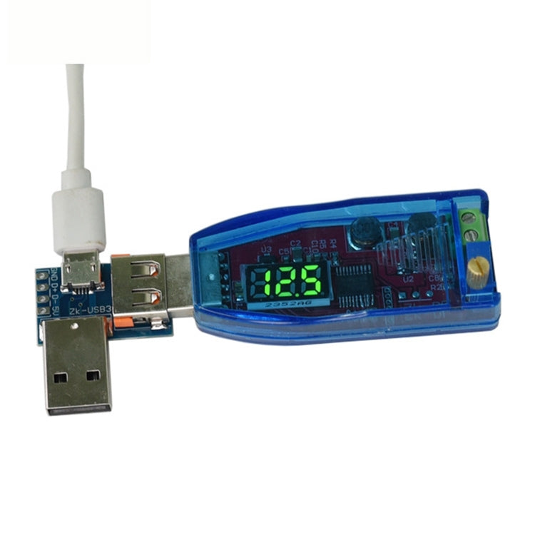 5V ถึง 1-24V DC-DC USB โมดูลควบคุมการจ่ายไฟแบบปรับได้, การจัดส่งแบบสุ่มสี, 5V To 1-24V