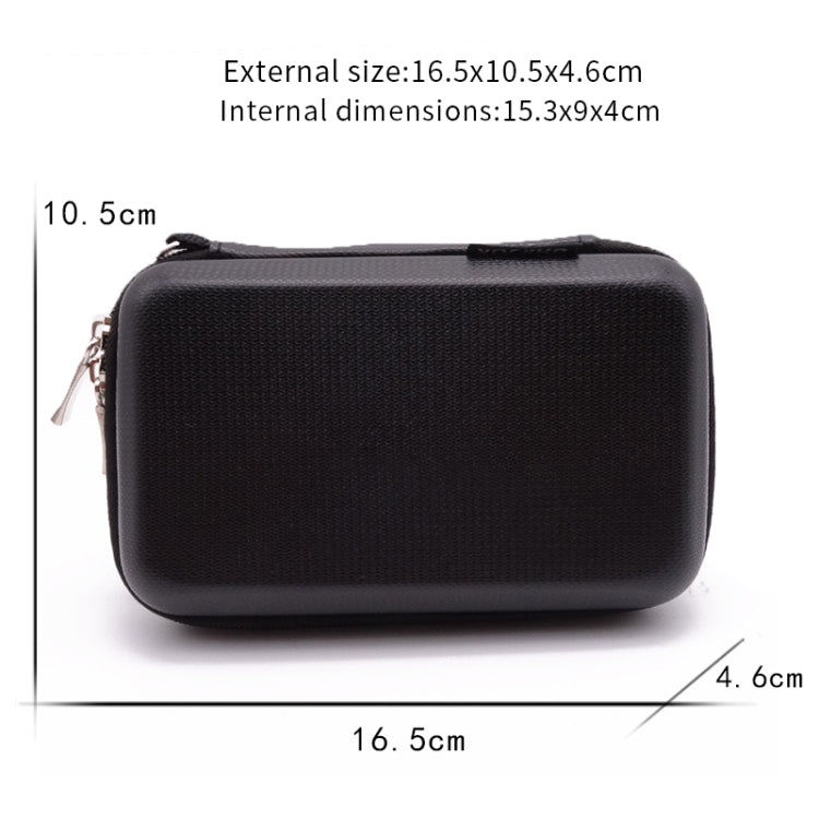 CHKJOK GH1805 EVA Mobile Hard Disk Anti-pressure Hard Shell Bag, GH1805 Black, GH1805 Red