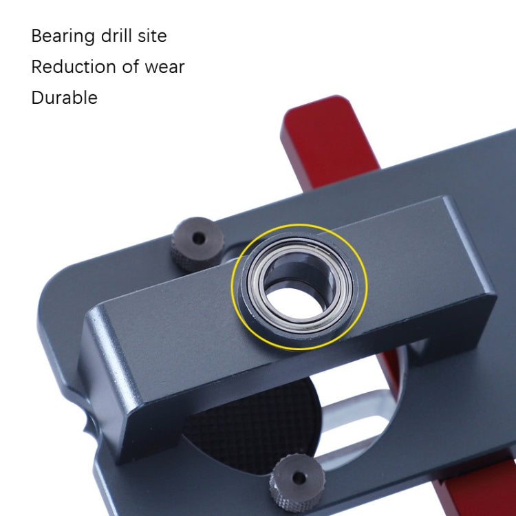 บานพับเปิดรู 35 มม. แผ่นบานพับประตูตู้บรรจุตัวระบุตำแหน่ง, 6 PCS / Set Hinge Open Hole